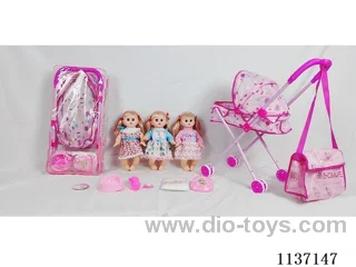 14’ Drinking Doll (with Pee, English IC, Iron Trolley, 5pcs set)
