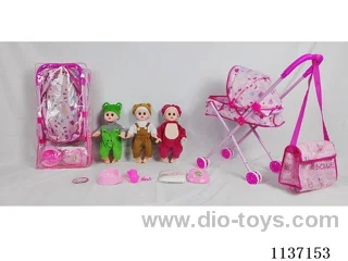 14’ Drinking Doll (with Pee, English IC, Iron Trolley, 5pcs set)