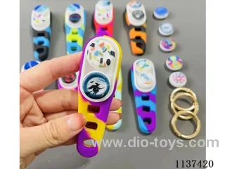 Hot new silicone magnetic buckle poppuck Fidget decompression toy put elastic pop-up magnet toy POPPUCK magnetic decompression play