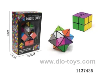 2 IN 1 Unlimited Variables MAGIC CUBE Decompression Toy