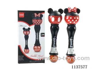 Electric Mickey Cartoon Bubble Wand Lights Music Patented Product
