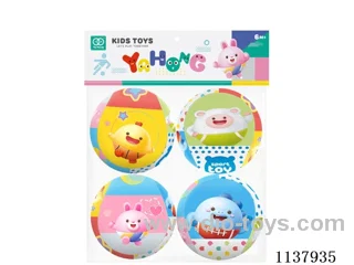 4 inch 4PCS cartoon puzzle bell joy ball