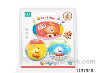4 inch set of 3PCS cartoon puzzle bells joy ball blister packing