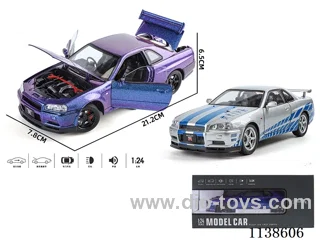 1：24 pull back alloy car W L/M