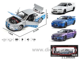 1：24 pull back alloy car W L/M