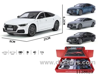 1：24 pull back alloy car W L/M 6PCS