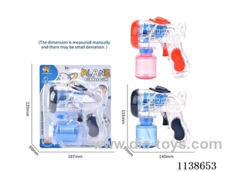 Transparent aircraft bubble gun 1*100ml