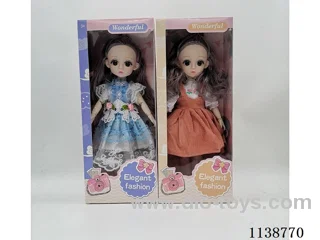 12 inch 13 jointed solid 3D eye doll 2 mixes