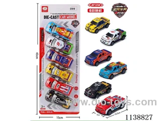 Pull Back Alloy Vehicle (Big Pickup) 6pcs