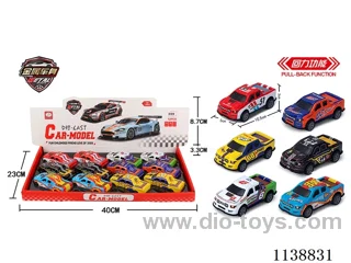 Pull Back Alloy Vehicle (Big Pickup) 12pcs