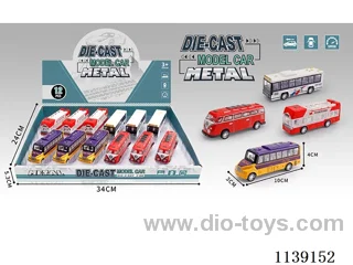 12PCS Alloy Pull Back Bus