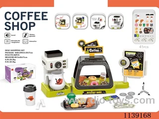 Coffee maker 3-in-1 combo set (with sound, manual water dispensing, 2 AA for monitor, no power pack, green)