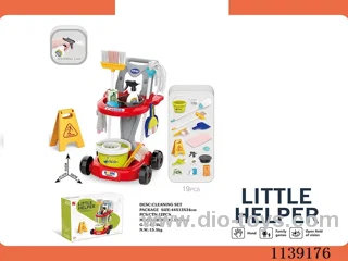 Cleaning trolley set (without electric function, red)