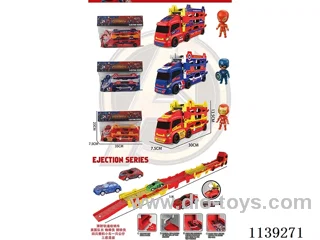 Ejector Track Organiser 4 PCS plastic trolley 1 PCS figurine 3 mixed