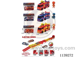 Ejector Train Organiser 4 PCS tin trolley 1 PCS dolls 3 assorted