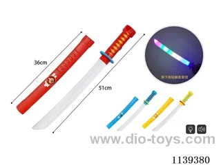 Flashing Knife 4 Colours with Case 8 Lights with Sound