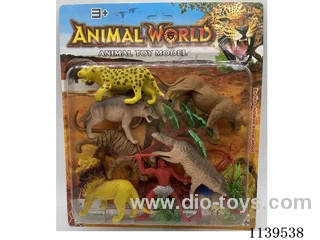 6 PVC animals + accessories