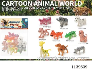 Cartoon Animals 10PCS