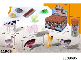Ranch Animals 12 Cans Set