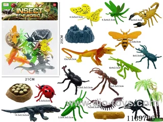 Solid Insect Scene(18PCS)