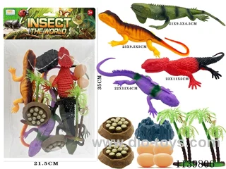 Lizard Scene with BB Whistle(13PCS)