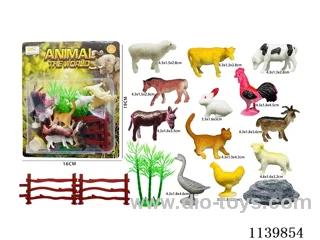 12 Ranch Animals Set (16PCS)