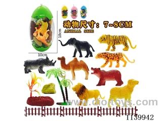 Handheld Eggs with Animal Scenes (19PCS)