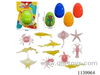 Blind Egg Glow-in-the-Dark Sea Animal with 1pc