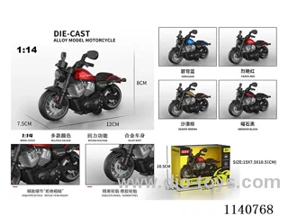 1:14 pull back alloy motorbikes