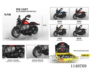 1:14 pull back alloy motorbikes