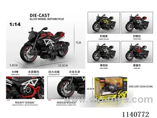 1:14 pull back alloy motorbikes