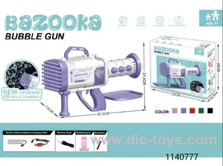 bubble gun with light