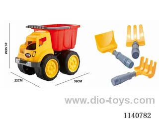 Construction truck (bucket truck) with sand shovel