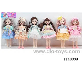 12" 30cm 21 jointed solid body 3D real eye fashion loli doll + hair accessories Mixed bag