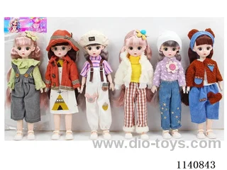 12" 30cm 21 jointed solid 3D real eye fashion loli doll + hair accessories Mixed bag