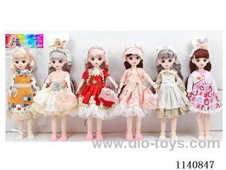 12" 30cm 21 jointed solid 3D real eye fashion loli doll + hair accessories Mixed bag