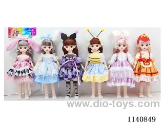 12" 30cm 21 jointed solid 3D real eye fashion loli doll + hair accessories Mixed bag