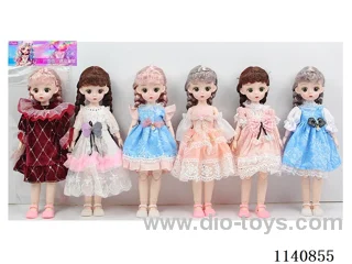12" 30cm 21 jointed solid body 3D real eye fashion loli doll Mixed bag