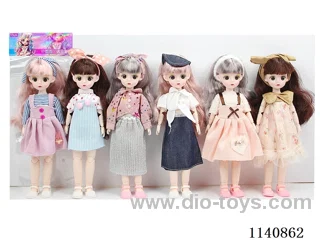 12" 30cm 21 jointed solid 3D real eye fashion loli doll + hair accessories Mixed bag