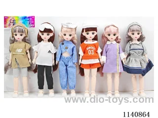12" 30cm 21 jointed solid 3D real eye fashion loli doll + hair accessories Mixed bag