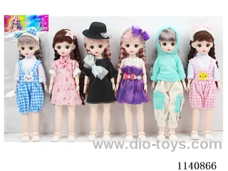 12" 30cm 21 jointed solid 3D real eye fashion loli doll + hair accessories Mixed bag