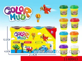 Colourful Clay 8 Bottles