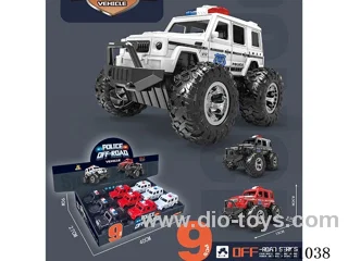 Big G Inertia Police Car (9 pcs)