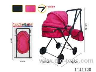 Classic Black. Pure Red cloth Trolley (Small Wheel)