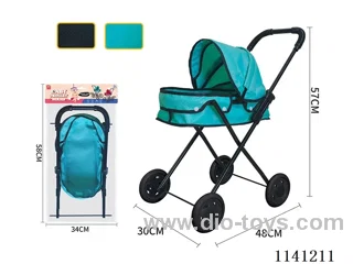 Classic Black. Pure green cloth Trolley (small wheel)