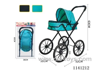 Classic Black. Pure green cloth Trolley (medium-large wheel)