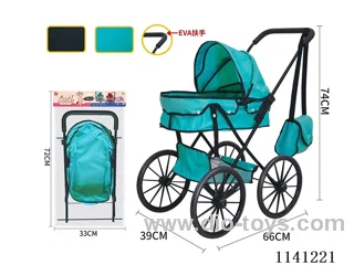 Classic Black. Pure Green cloth Trolley (Extra Large Wheel)
