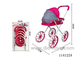 Red and grey duplex thick cloth Trolley (medium and large wheel)