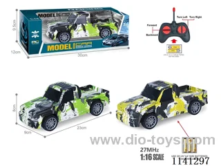 1:16 27MHZ 4ch rc car not included battery