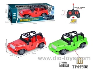 1:16 27MHZ 4ch rc car not included battery